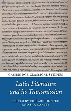 portada Latin Literature and its Transmission (Cambridge Classical Studies) (en Inglés)