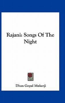 portada rajani: songs of the night (en Inglés)