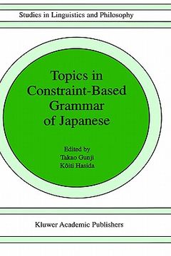 portada topics in constraint-based grammar of japanese (en Inglés)