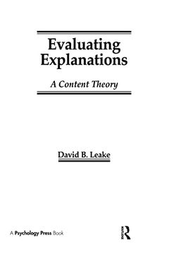 portada Evaluating Explanations: A Content Theory (Artificial Intelligence Series) (en Inglés)