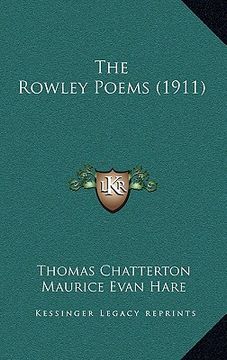 portada the rowley poems (1911) (en Inglés)