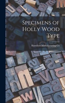 portada Specimens of Holly Wood Type (en Inglés)