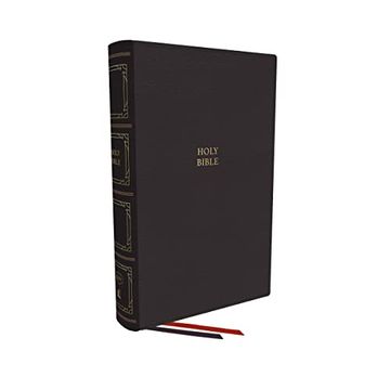 portada Kjv, Paragraph-Style Large Print Thinline Bible, Genuine Leather, Black, red Letter, Thumb Indexed, Comfort Print: Holy Bible, King James Version 