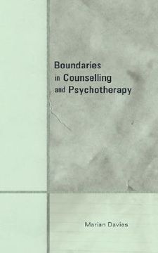 portada boundaries in counselling and psychotherapy (en Inglés)