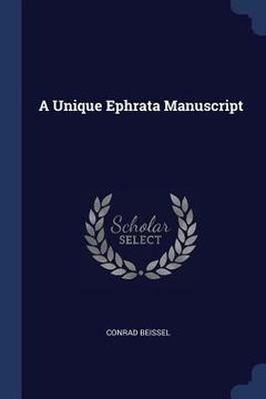 portada A Unique Ephrata Manuscript (en Inglés)