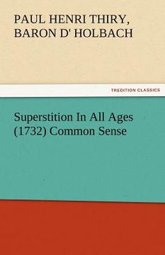 portada superstition in all ages (1732) common sense (en Inglés)