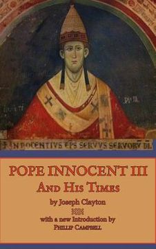 portada Pope Innocent iii and his Times (en Inglés)
