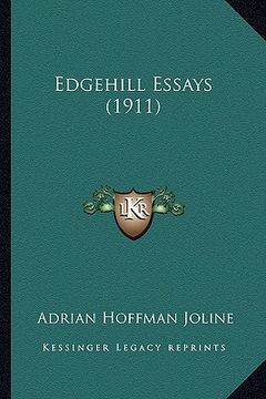 portada edgehill essays (1911) (en Inglés)