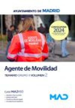 portada Agente de Movilidad del Ayuntamiento de Madrid. Temario Grupo ii Vol. 2