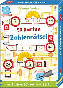 portada Zahlenrätsel: 50 Karten mit Abwischbarem Stift (en Alemán)