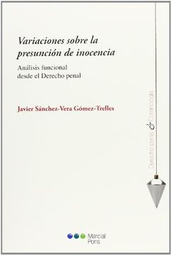 portada Variaciones sobre la presunción de inocencia (in Spanish)