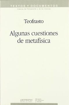 portada Algunas Cuestiones de Metafísica (in Spanish)