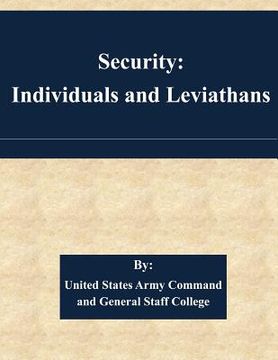 portada Security: Individuals and Leviathans (en Inglés)