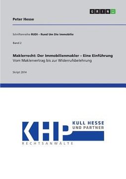 portada Maklerrecht de Peter Hesse(Grin Verlag) (en Alemán)