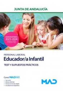 portada Educador/A Infantil (Personal Laboral) de la Junta de Andalucia. Test y Supuestos Practicos