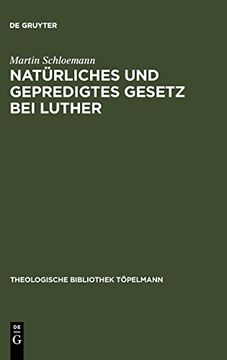 portada Natürliches und Gepredigtes Gesetz bei Luther 