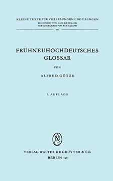 portada Frühneuhochdeutsches Glossar (en Alemán)