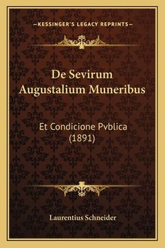 portada De Sevirum Augustalium Muneribus: Et Condicione Pvblica (1891) (en Latin)