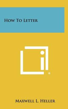 portada how to letter (en Inglés)