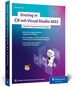portada Einstieg in c# mit Visual Studio 2022: Ideal für Programmieranfänger (in German)