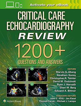 portada Critical Care Echocardiography Review: 1200+ Questions and Answers: Print + eBook with Multimedia (en Inglés)