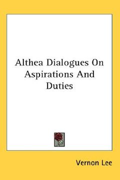 portada althea: dialogues on aspirations and duties (en Inglés)