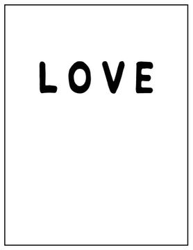 portada Love: Black and white Decorative Book - Perfect for Coffee Tables, End Tables, Bookshelves, Interior Design & Home Staging A (en Inglés)