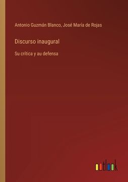 portada Discurso inaugural: Su crítica y au defensa