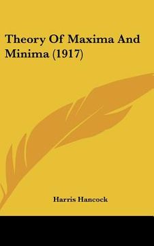 portada theory of maxima and minima (1917) (in English)