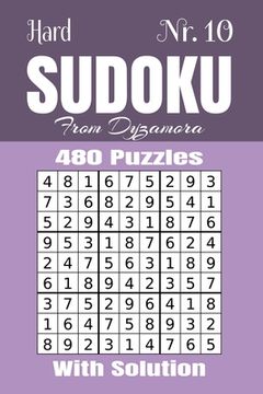 portada Hard Sudoku Nr.10: 480 puzzles with solution (en Inglés)
