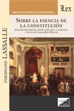 portada Sobre la esencia de la constitución (in Spanish)