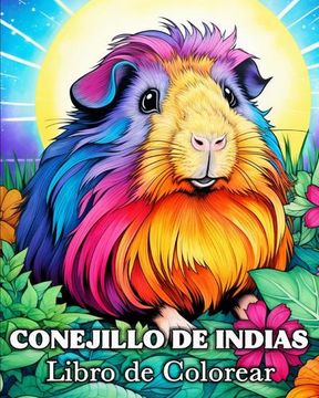 portada Conejillo de Indias Libro de Colorear: 50 Imágenes Bonitas para Aliviar el Estrés y Relajarse