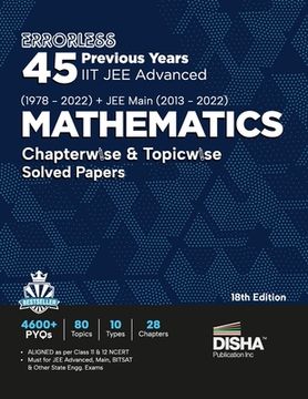 portada Errorless 45 Previous Years IIT JEE Advanced (1978 - 2022) + JEE Main (2013 - 2022) MATHEMATICS Chapterwise & Topicwise Solved Papers 18th Edition PYQ (en Inglés)