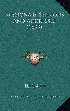 portada missionary sermons and addresses (1833) (en Inglés)