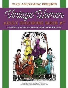 portada Vintage Women: Adult Coloring Book #7: Vintage Fashion Layouts from the Early 1920s (in English)