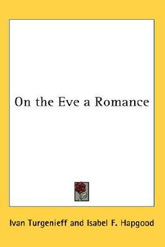 portada on the eve a romance (in English)