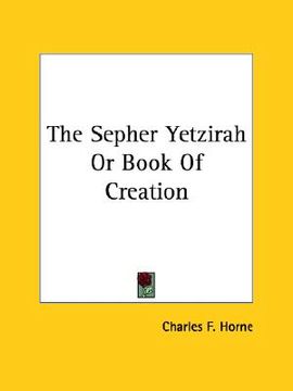portada the sepher yetzirah or book of creation (en Inglés)
