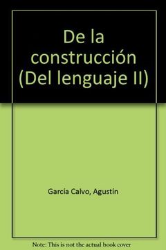 portada De la construccion (del lenguaje II) (in Spanish)
