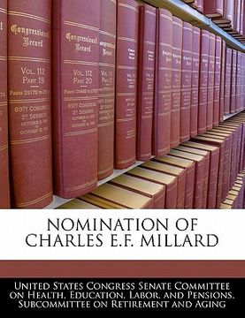 portada nomination of charles e.f. millard (in English)