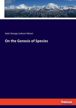 portada On the Genesis of Species (in English)