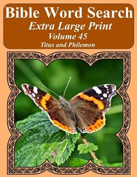 portada Bible Word Search Extra Large Print Volume 45: Titus and Philemon (en Inglés)