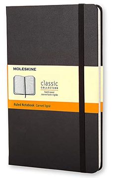portada Cuaderno Clásico / Grande / Negro / De rayas - Moleskine