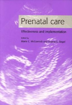portada prenatal care: effectiveness and implementation (en Inglés)