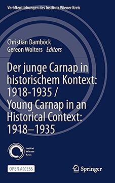 portada Der Junge Carnap in Historischem Kontext: 1918-1935 (in English)