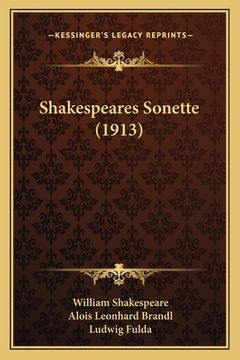 portada Shakespeares Sonette (1913) (in German)