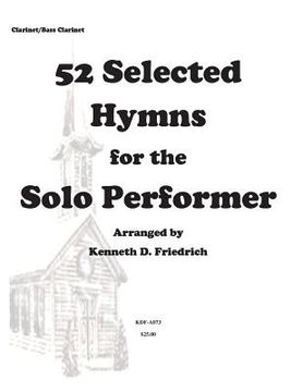 portada 52 Selected Hymns for the Solo Performer-clarinet/bass clarinet version (en Inglés)