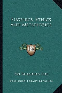 portada eugenics, ethics and metaphysics (en Inglés)