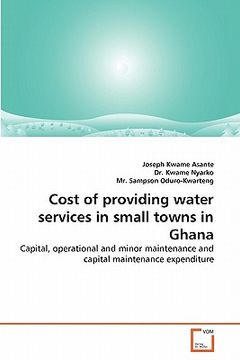 portada cost of providing water services in small towns in ghana