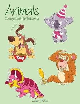 portada Animals Coloring Book for Toddlers 4 (en Inglés)
