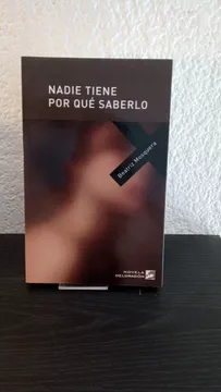 portada Nadie tiene por qué saberlo (in Spanish)